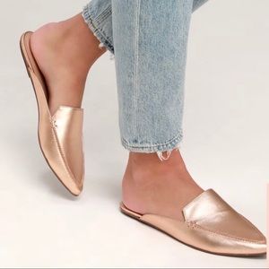 Lulu’s Rose Gold Mule 7.5